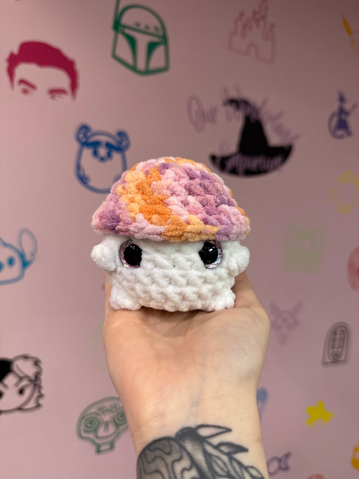 Small Crochet Mushrooms