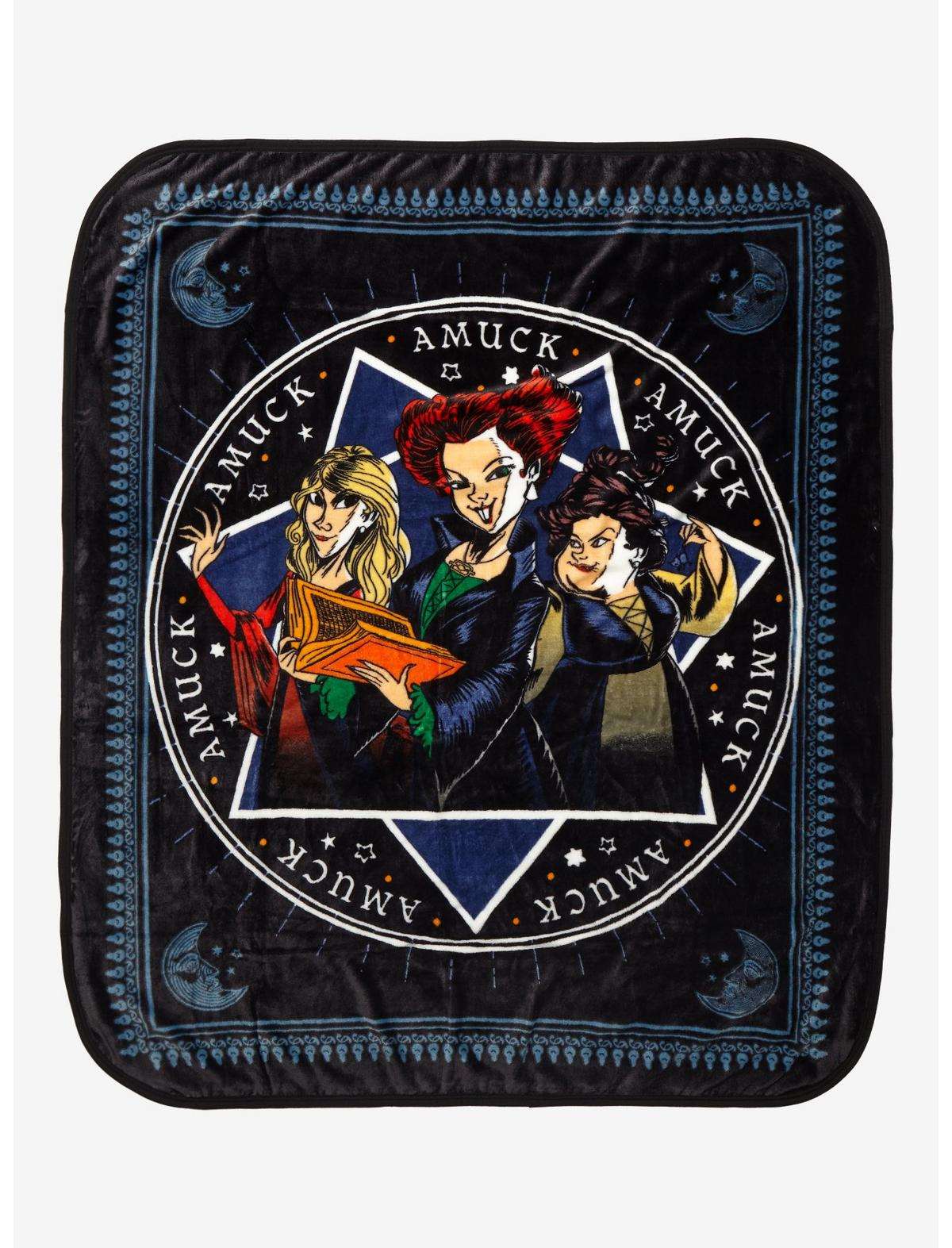 Disney Hocus Pocus Sanderson Sisters Amuck Throw Blanket - BoxLunch Exclusive