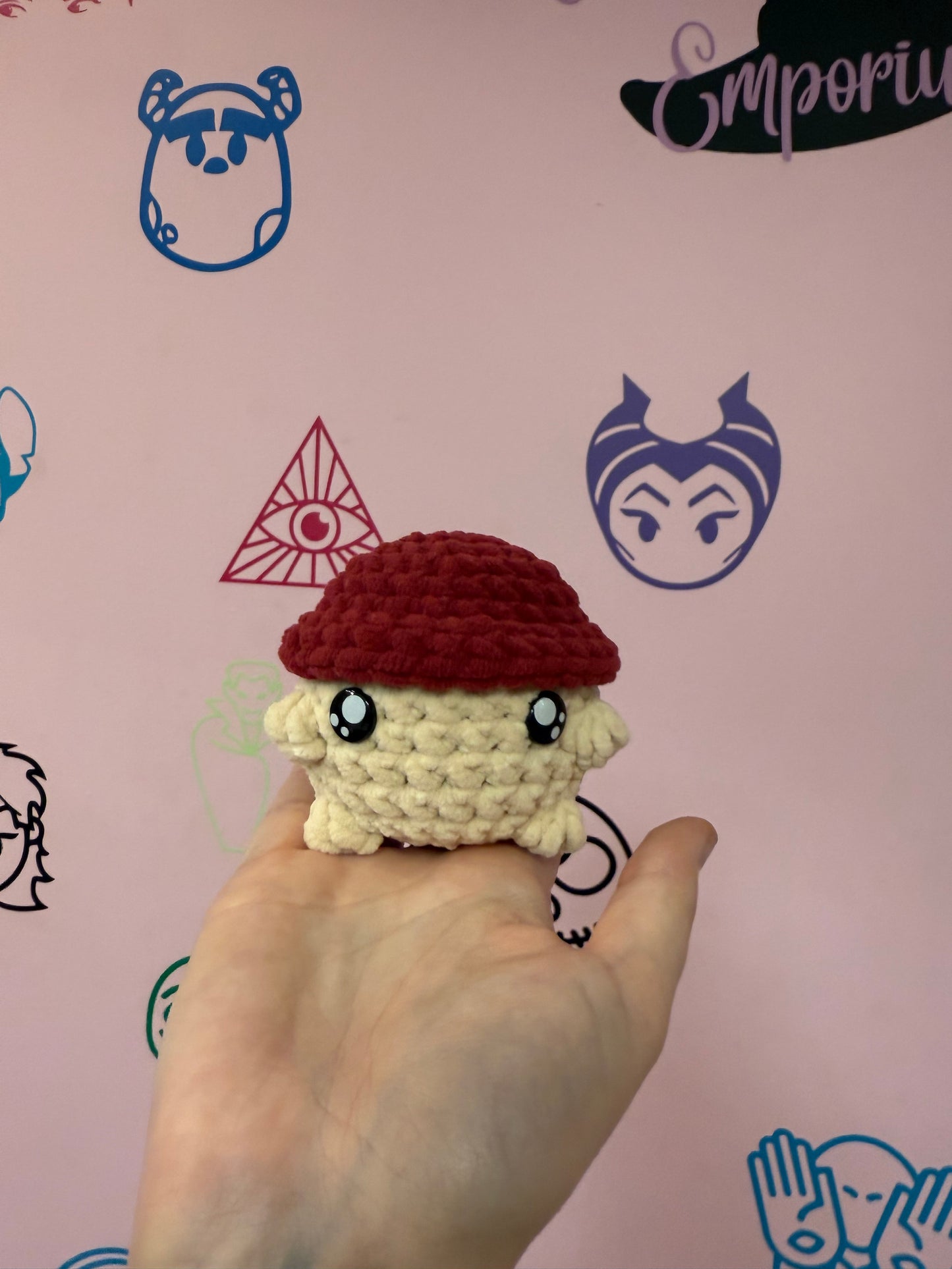Small Crochet Mushrooms