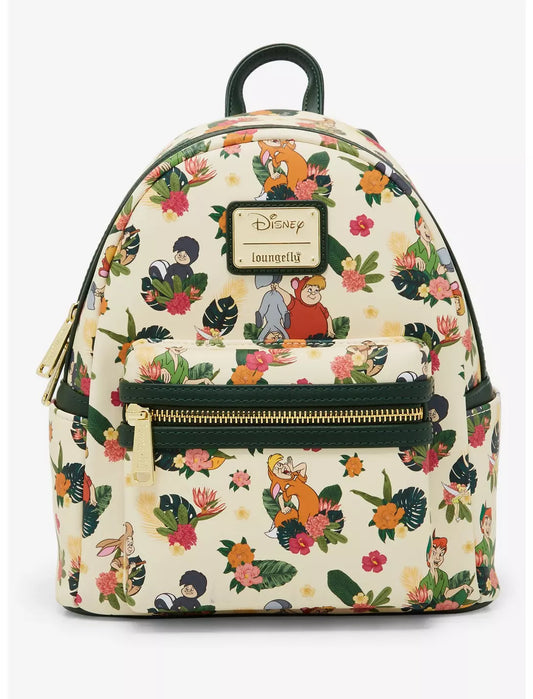 Loungefly Disney Peter Pan Lost Boys Floral Allover Print Mini Backpack - BoxLunch Exclusive