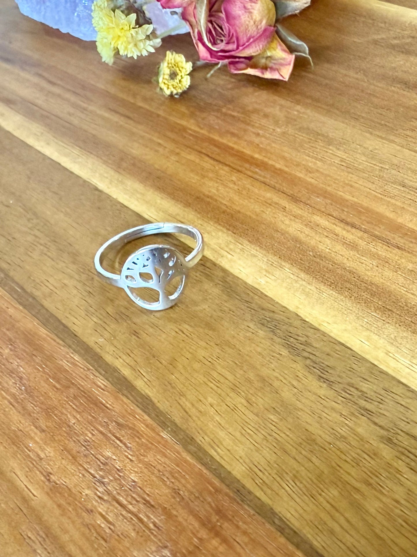 Tree of Life Adjustable Ring