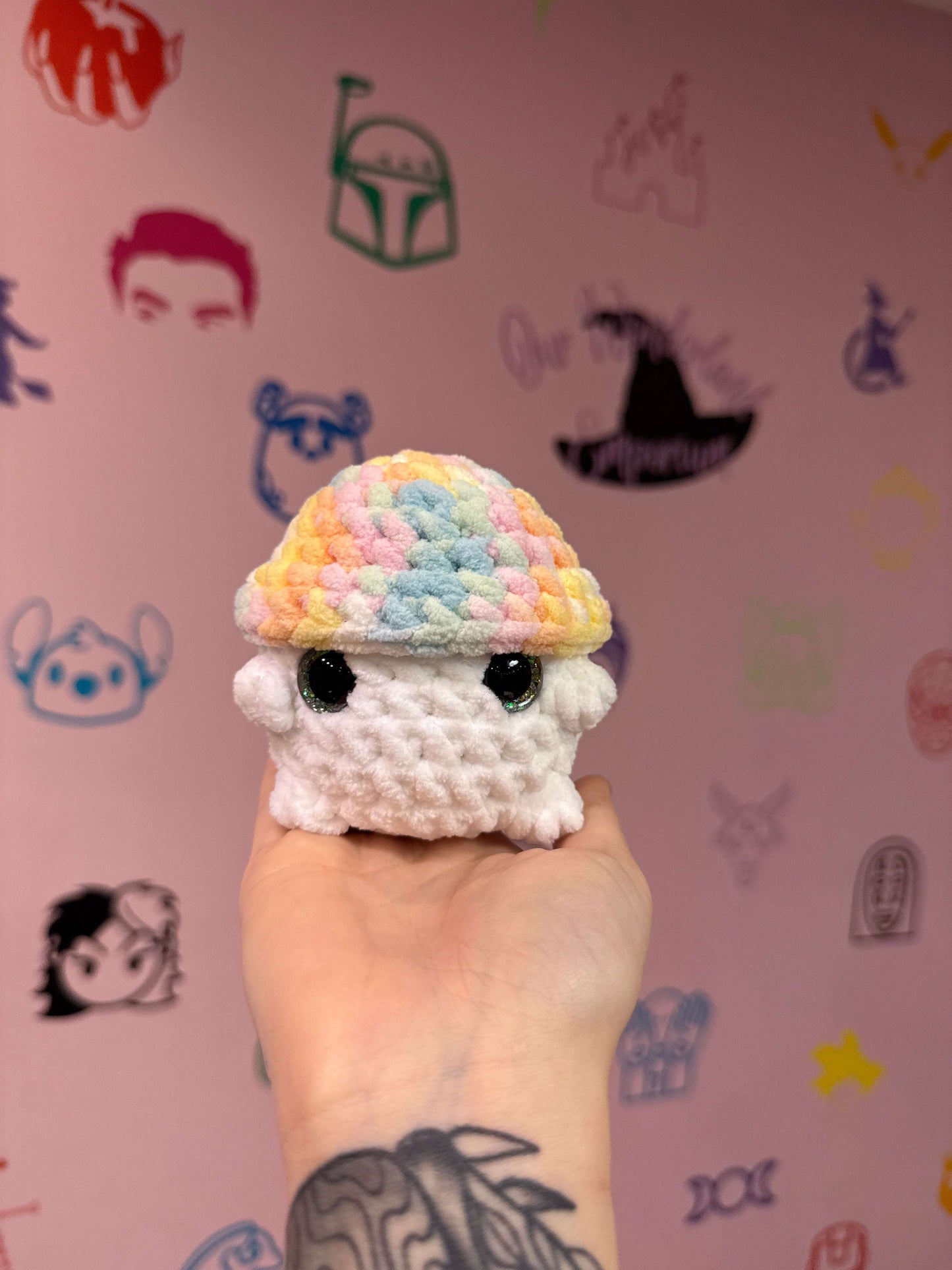Small Crochet Mushrooms