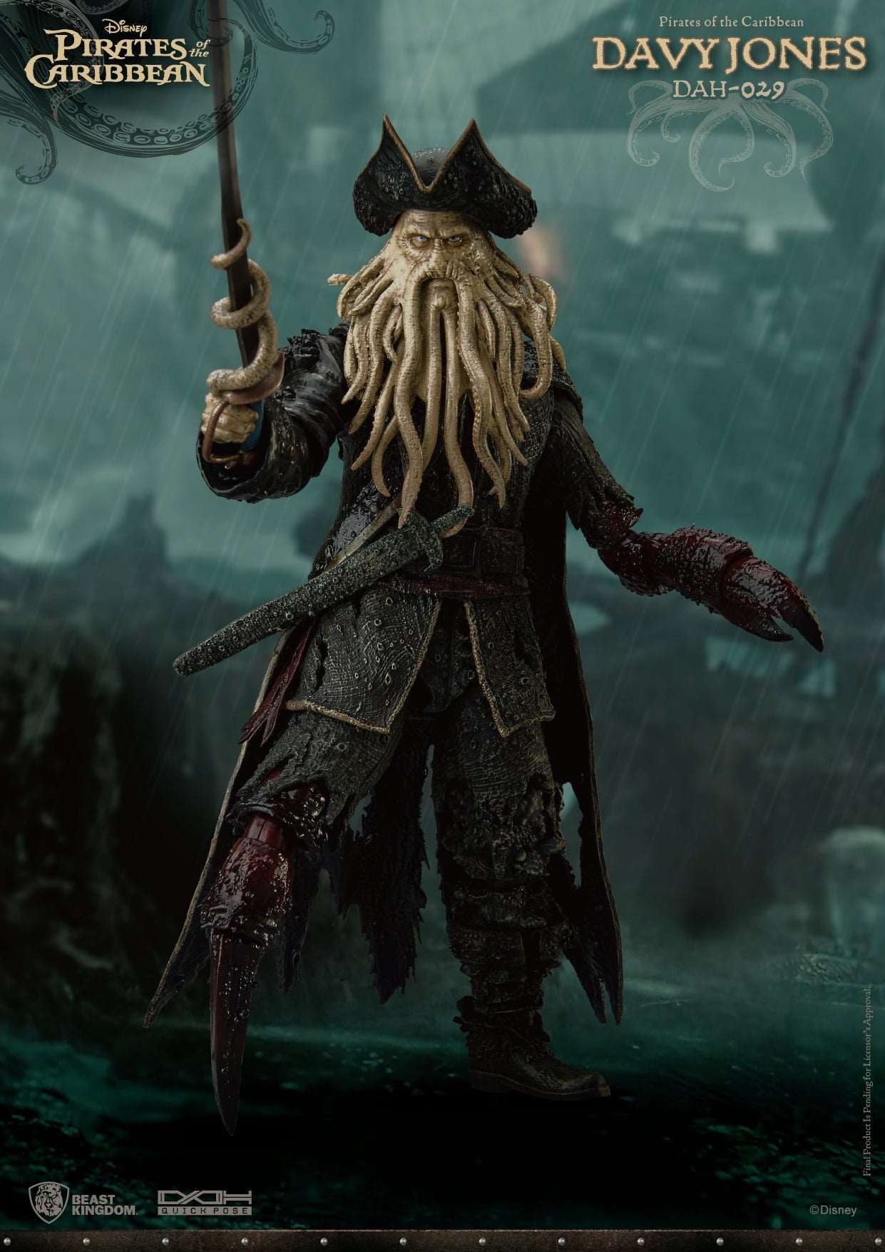 Beast Kingdom Dynamic Action Heroes Pirates of the Caribbean at Worlds End Davy