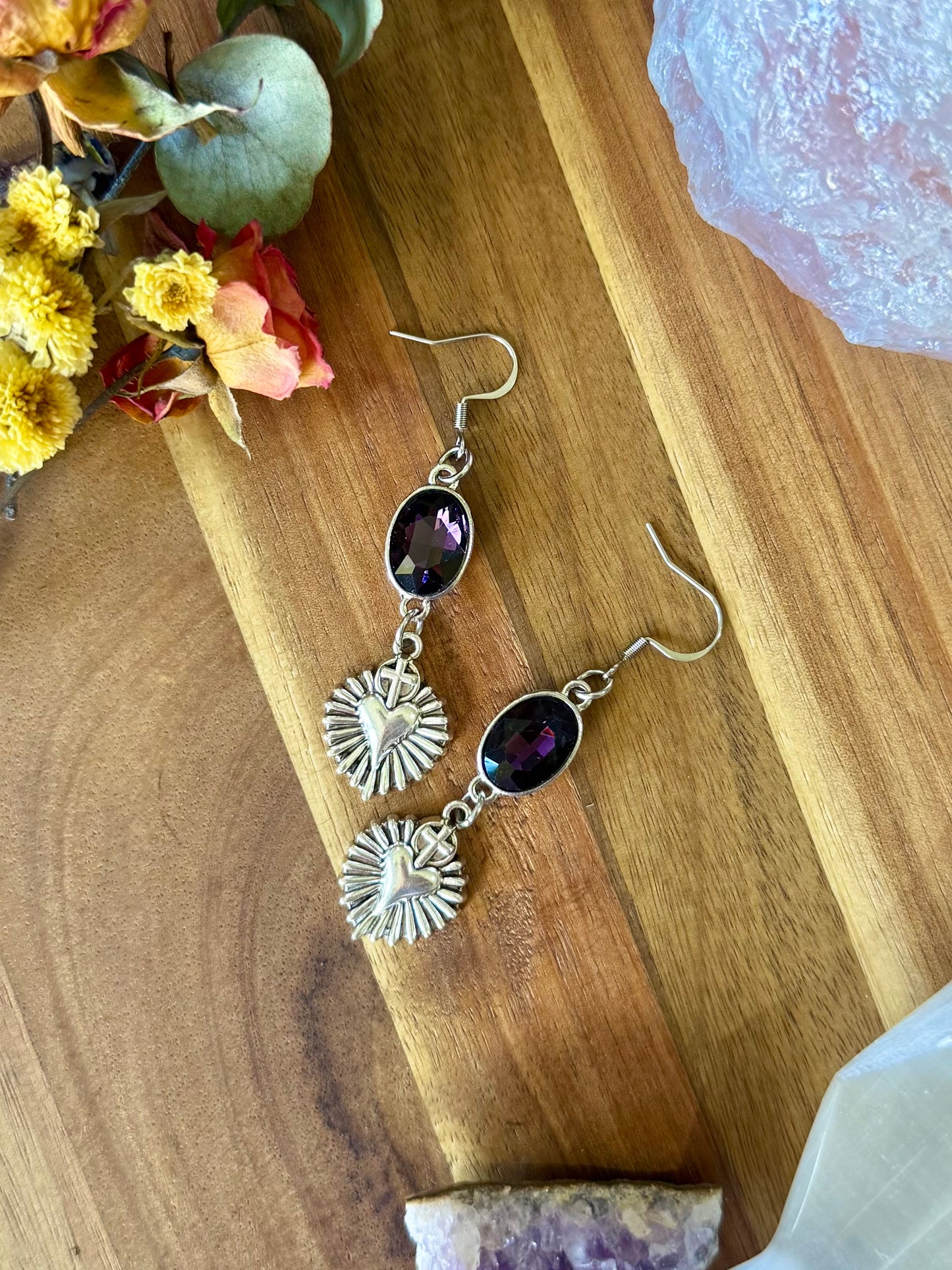 Purple Shine Earrings