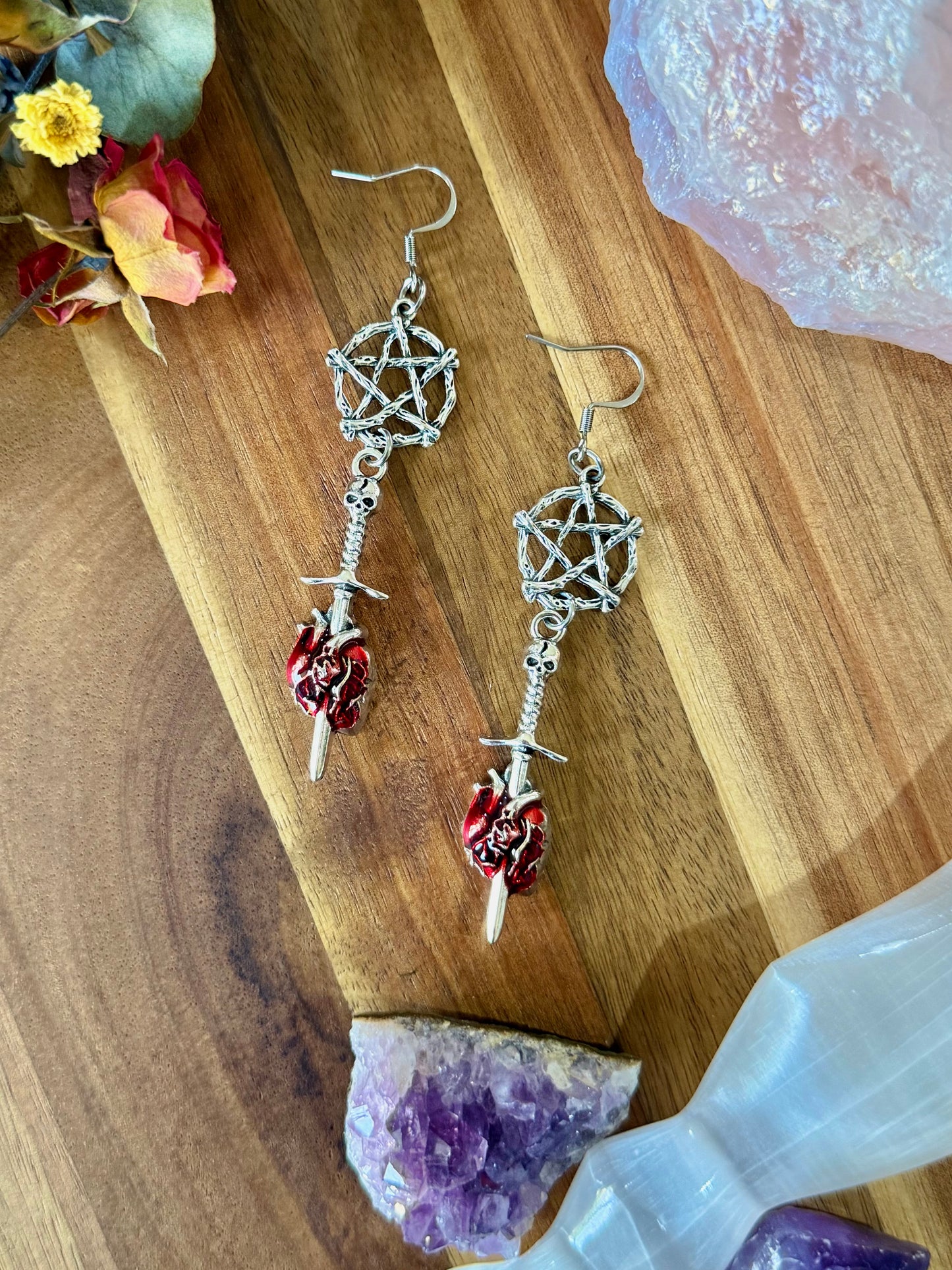 Daggered Love Earrings