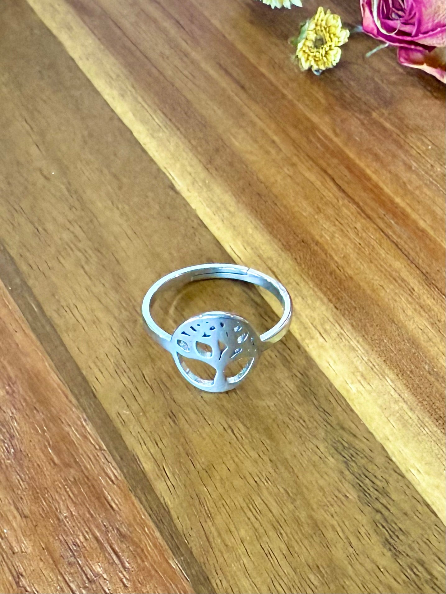 Tree of Life Adjustable Ring