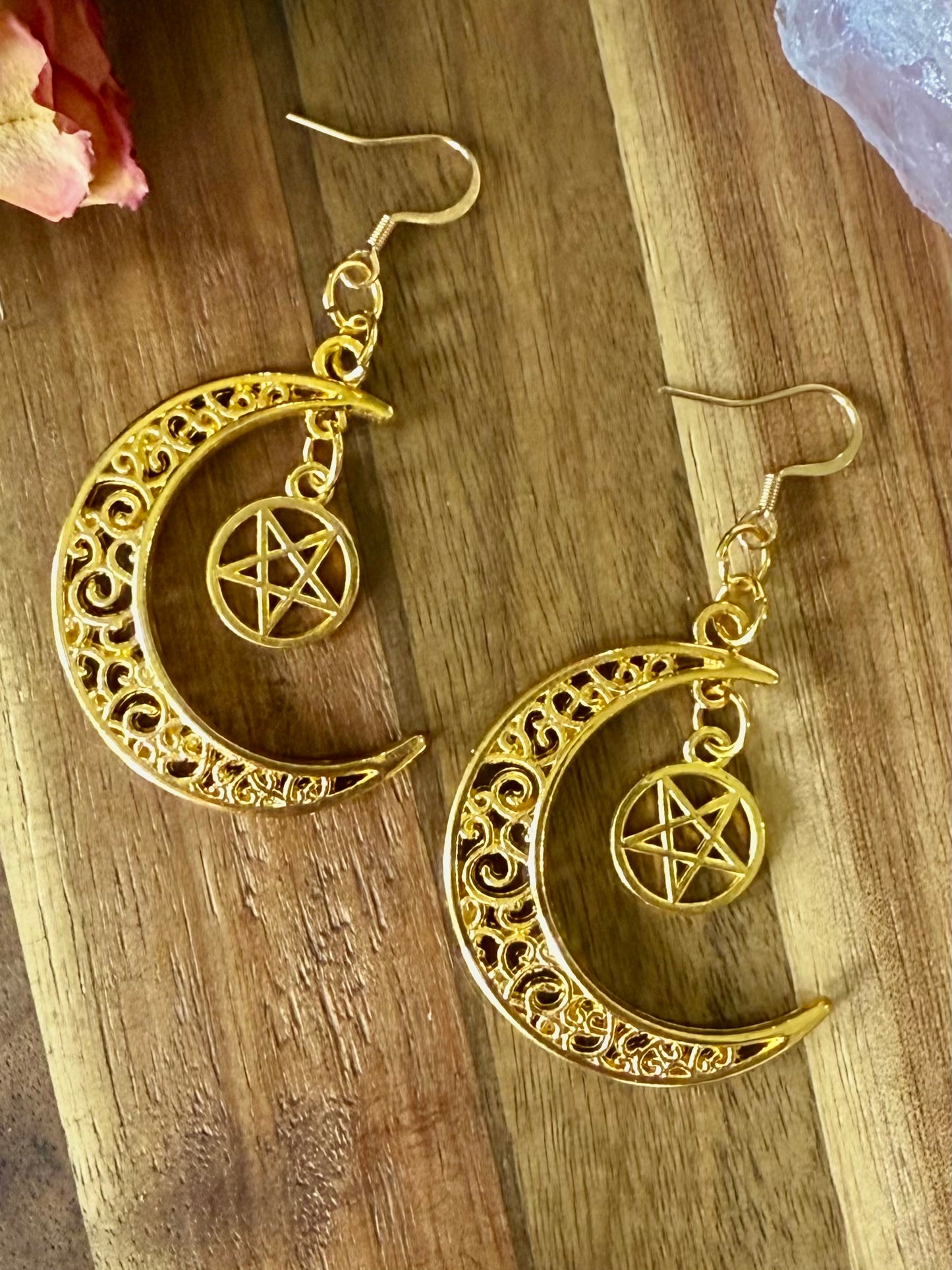 To The Moon Earrings