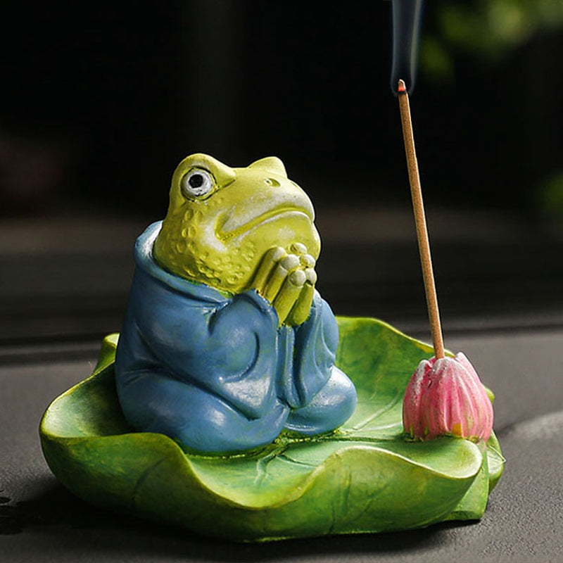 Ceramic Frog Incense Holder