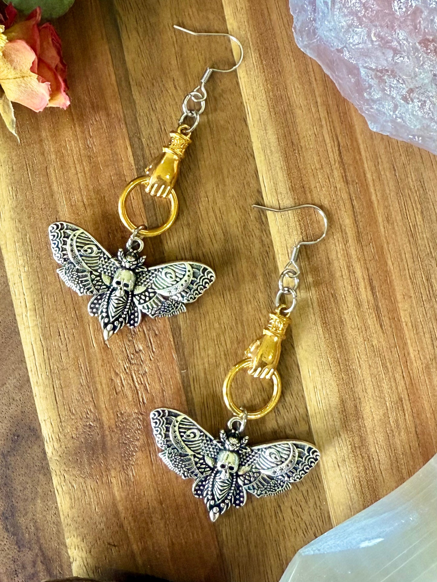 Hand of Death Earrings