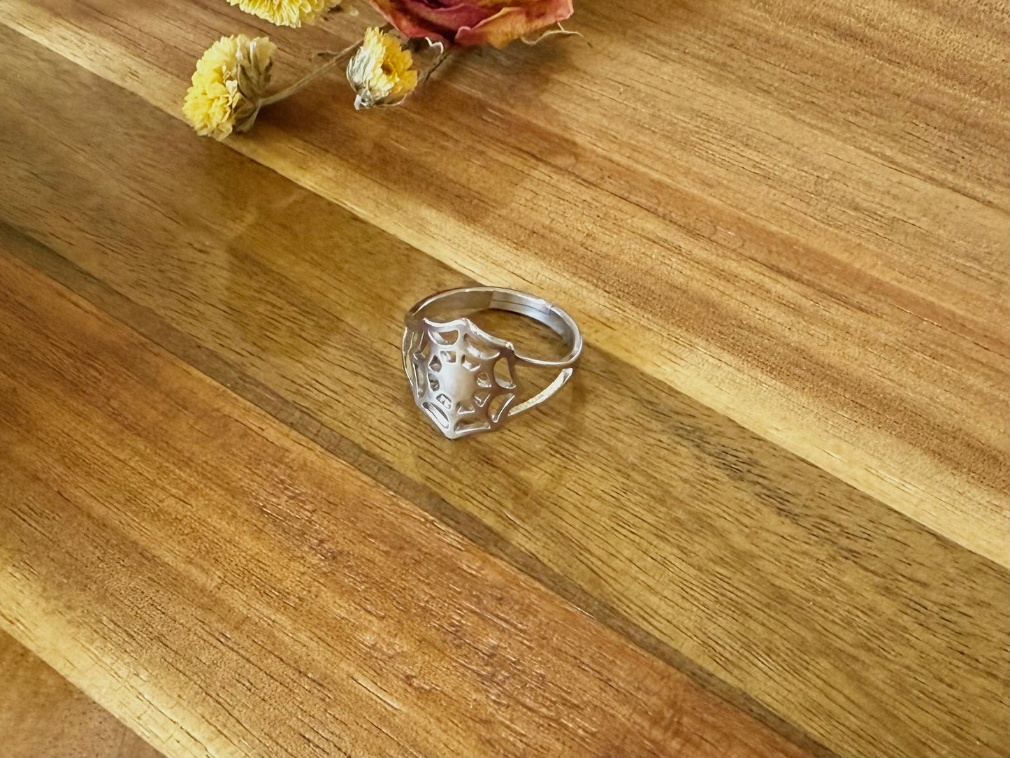 Spider Web Adjustable Ring