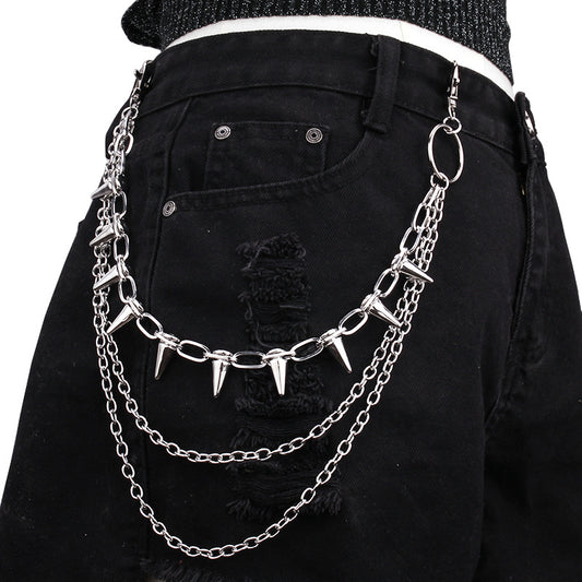 Rivet & Spiked Chain Belt