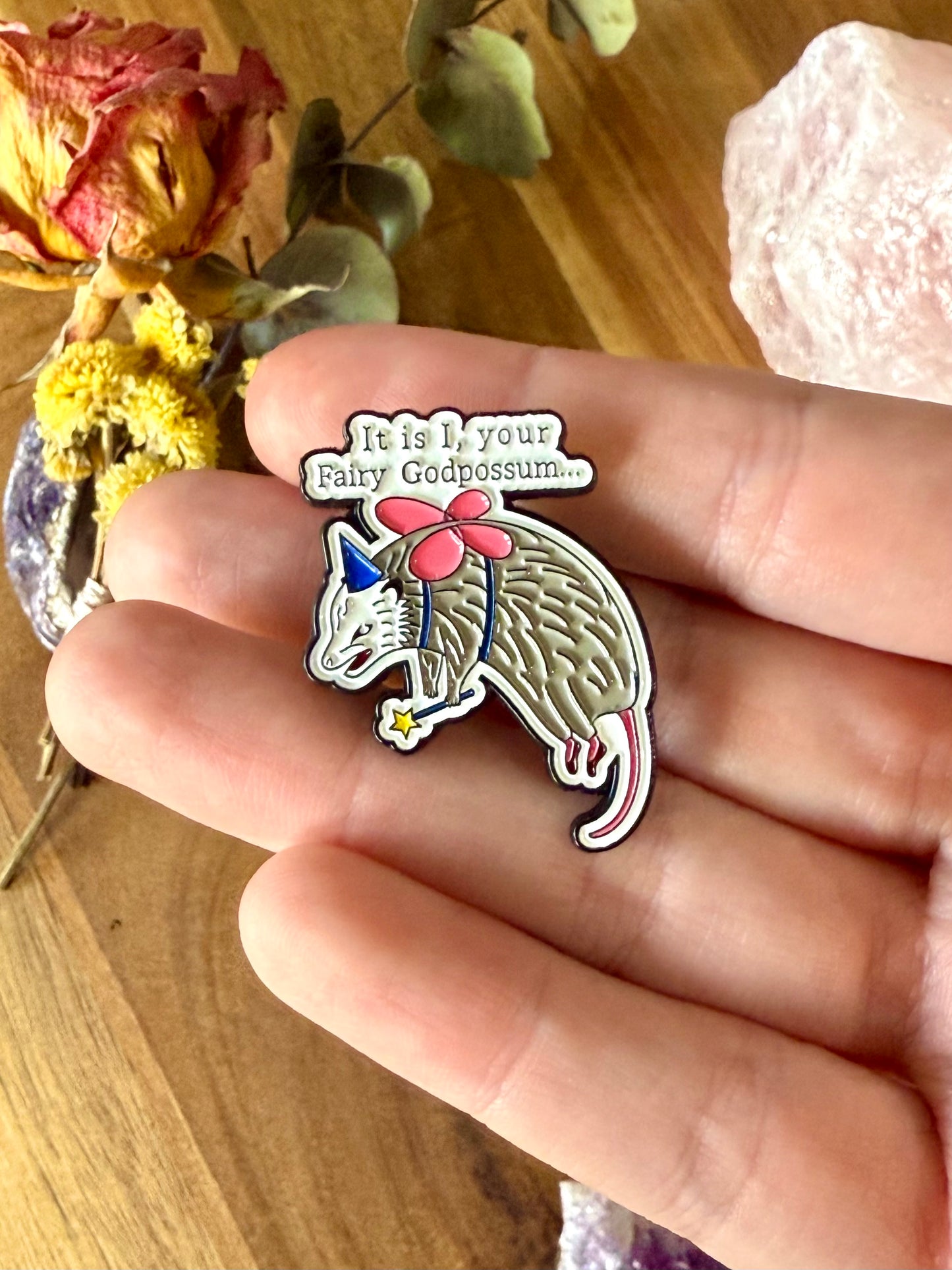 Fairy Godpossum Pin