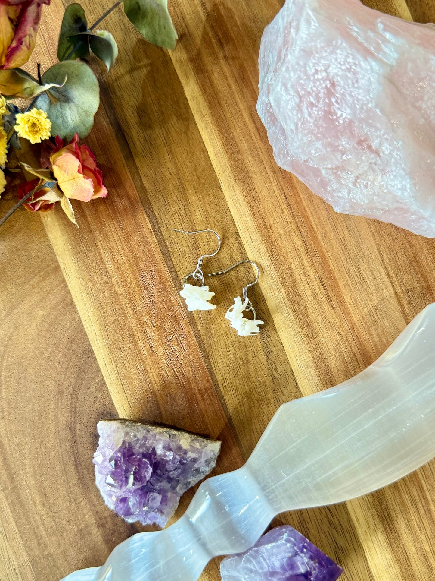Bird Vertebrae Earrings