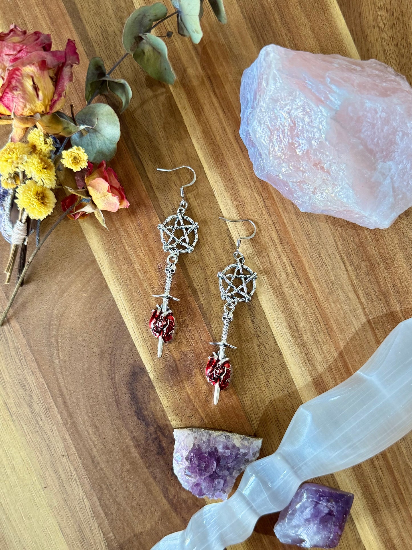 Daggered Love Earrings