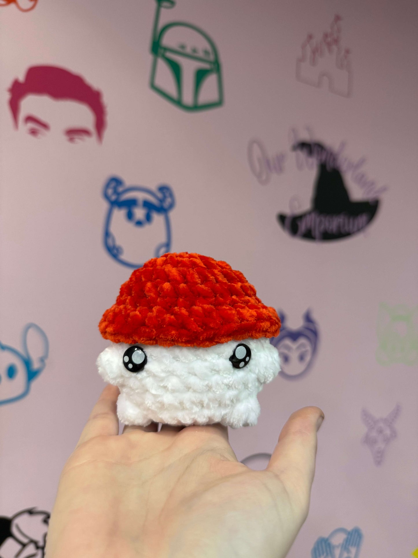 Small Crochet Mushrooms