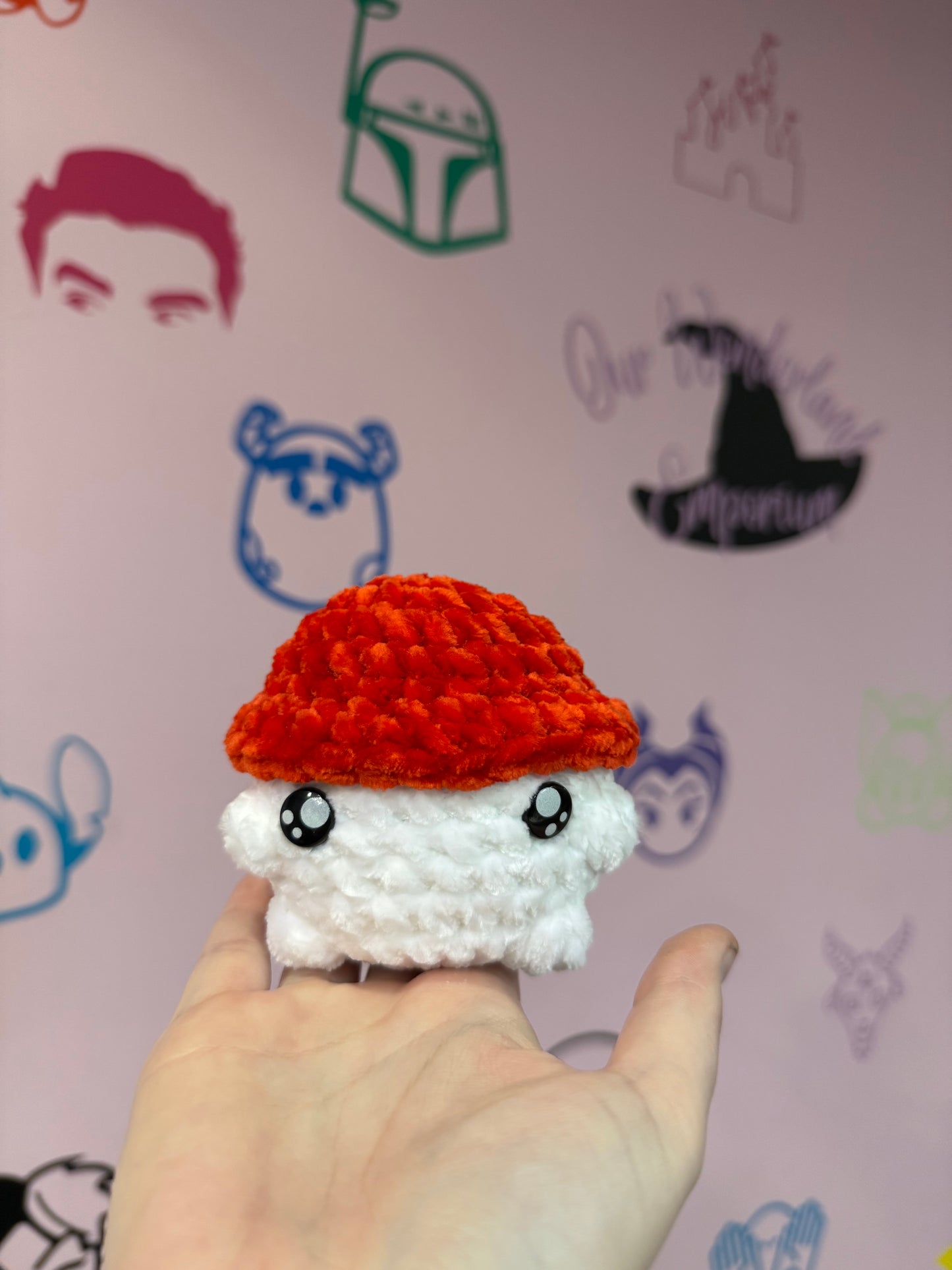 Small Crochet Mushrooms
