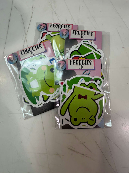 Frog Ribbit Sticker Stationery | Our Wonderland Emporium