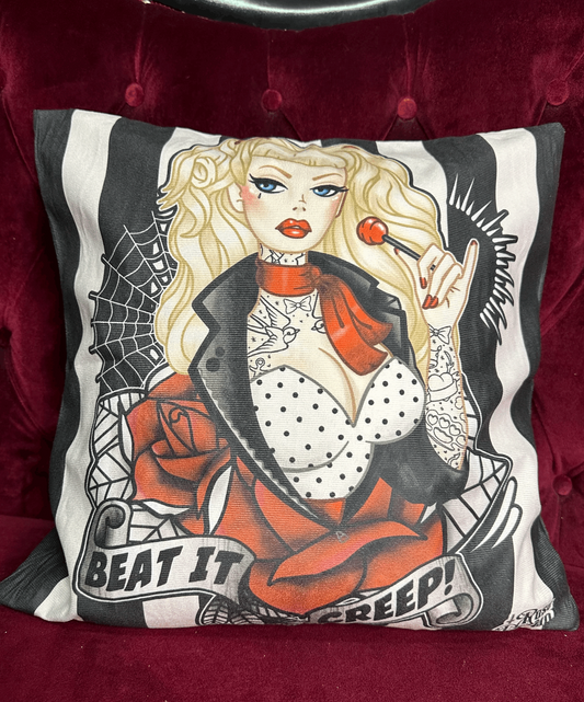 BEAT IT CREEP - Rose Demon Cushion Cover