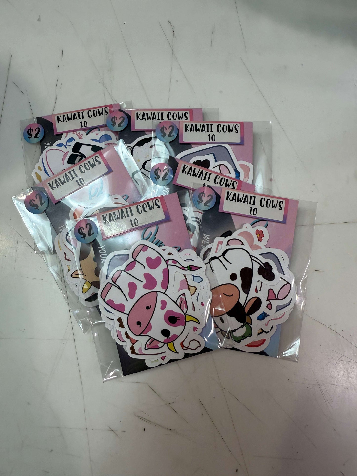 Kawaii Moo Moo Stickers