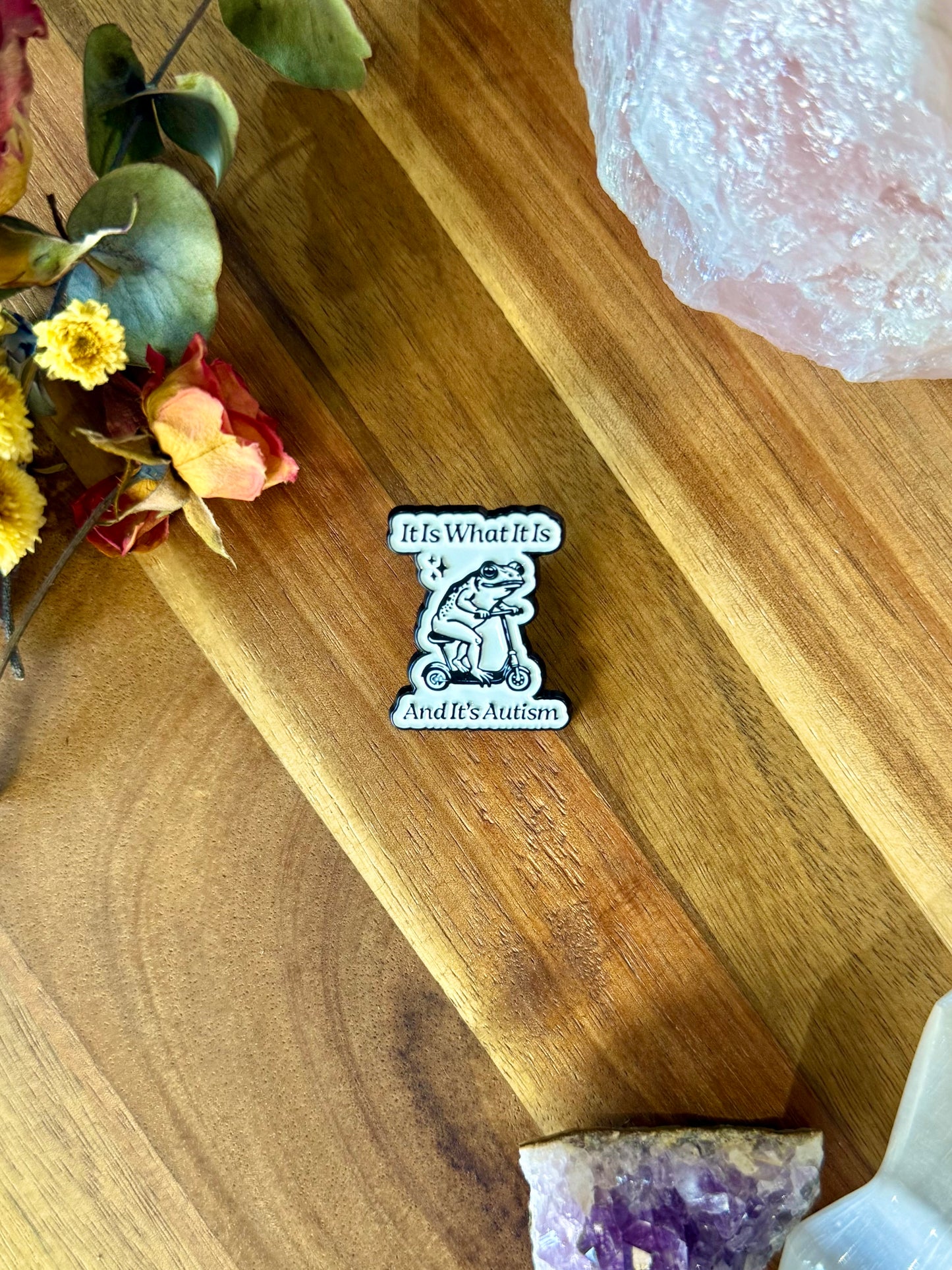 Froggy Autism Pin