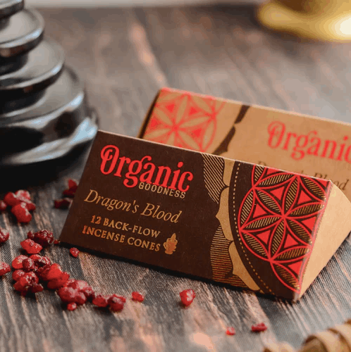 Organic Goodness - Backflow Incense Cones - Dragon's Blood