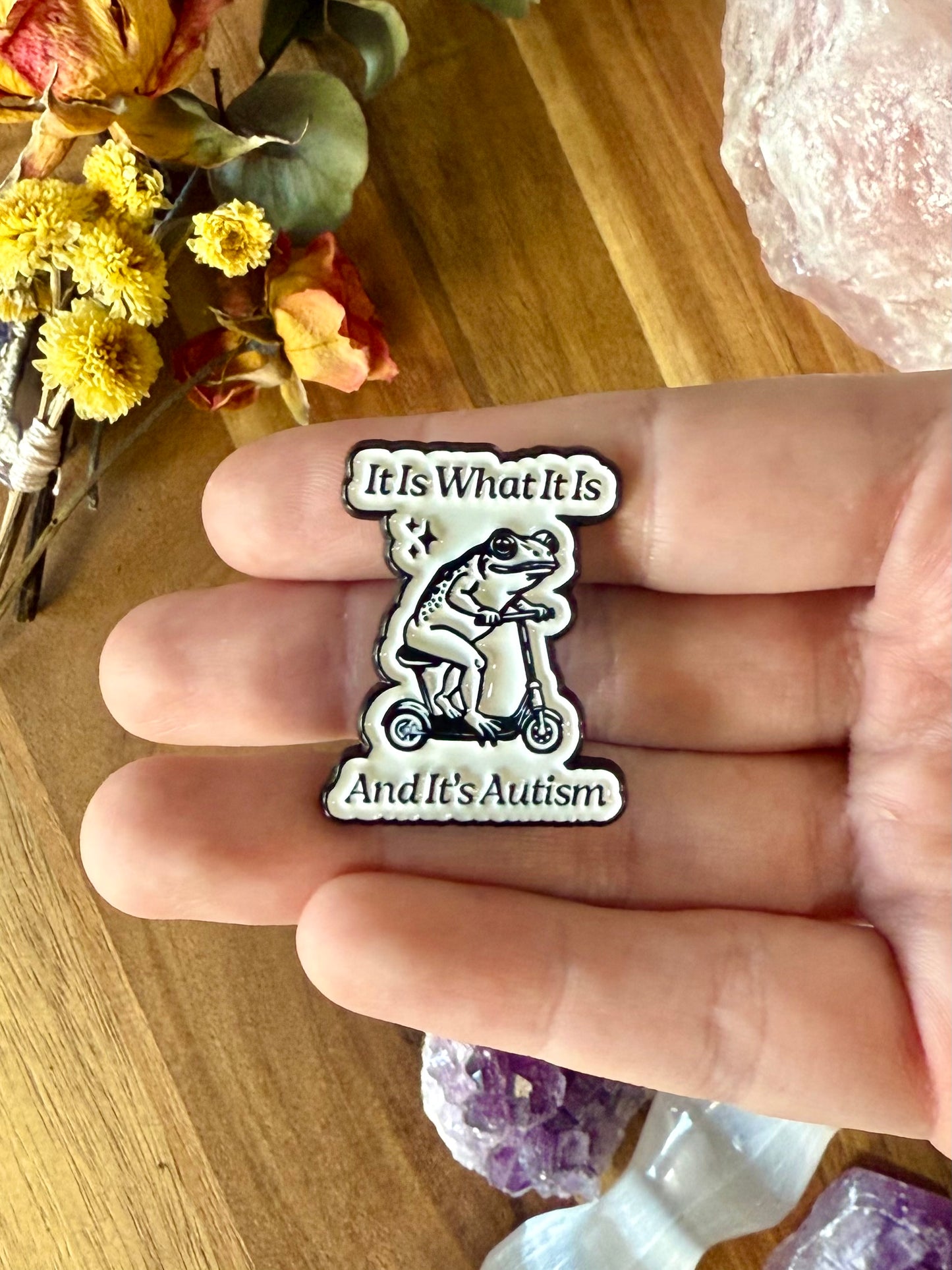 Froggy Autism Pin