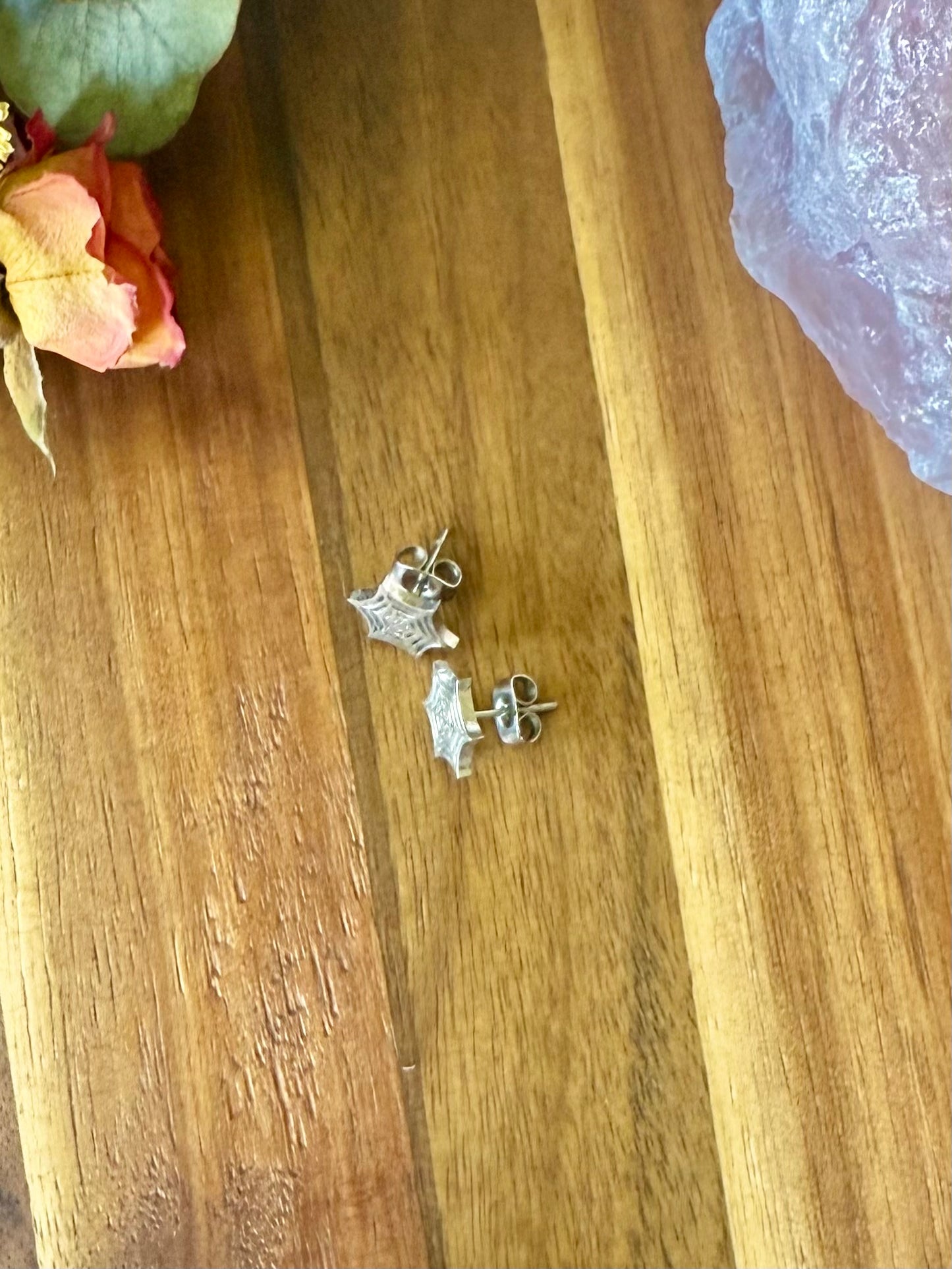 Spiderweb Stud Earrings