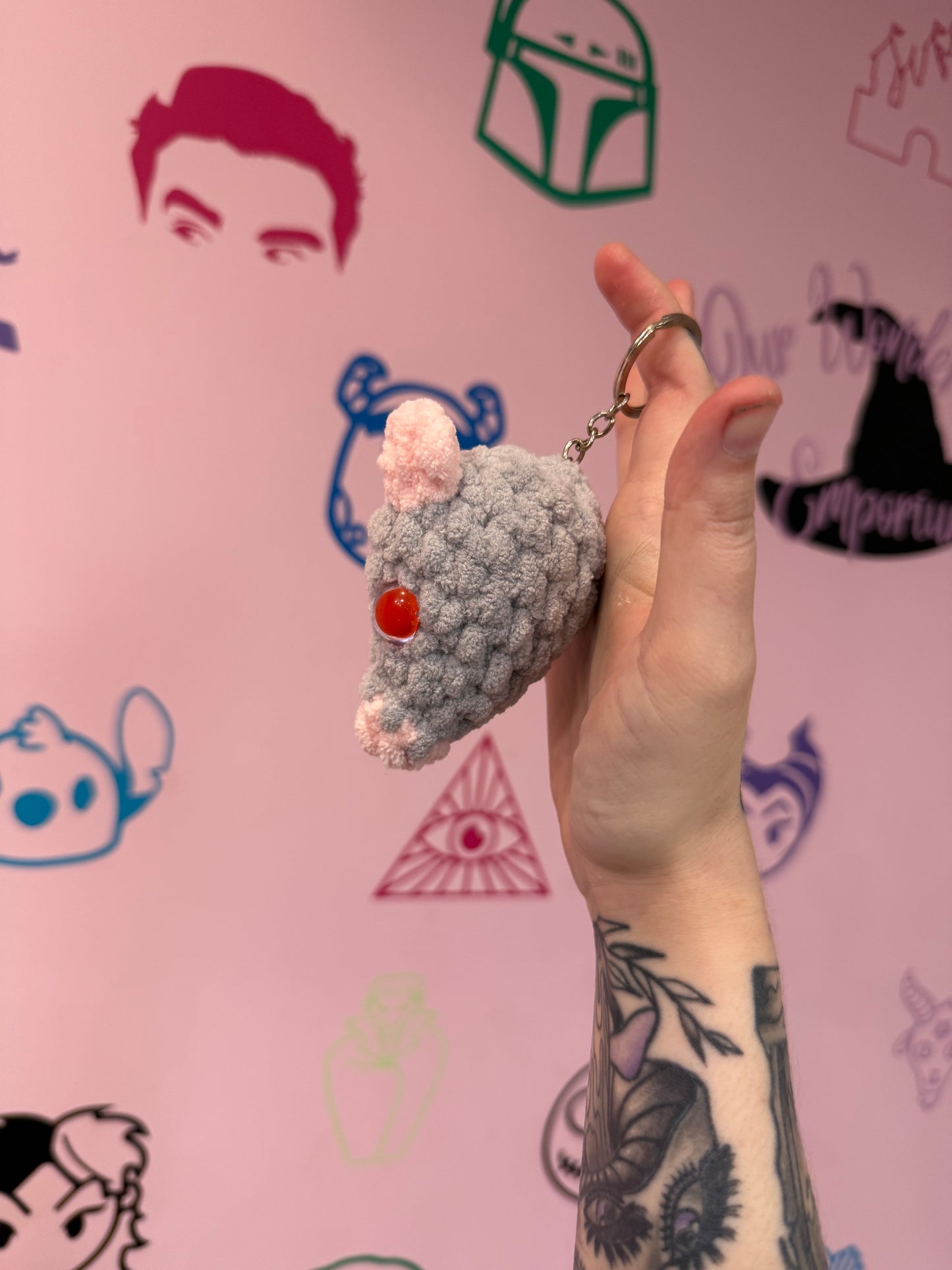 Rat head Keychain