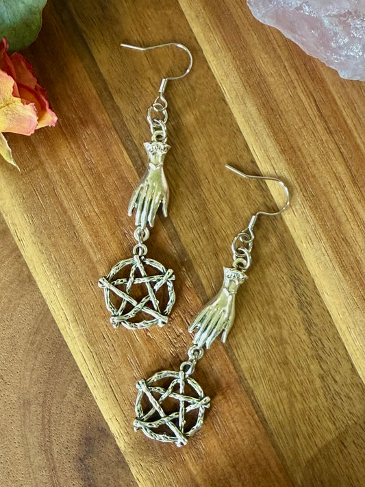 Handed-down Pentacle Earrings