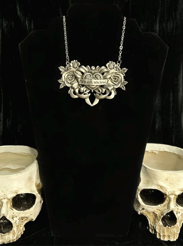 FIGHT EVIL, WIN LOVE - Mother of Hades Tribute Necklace