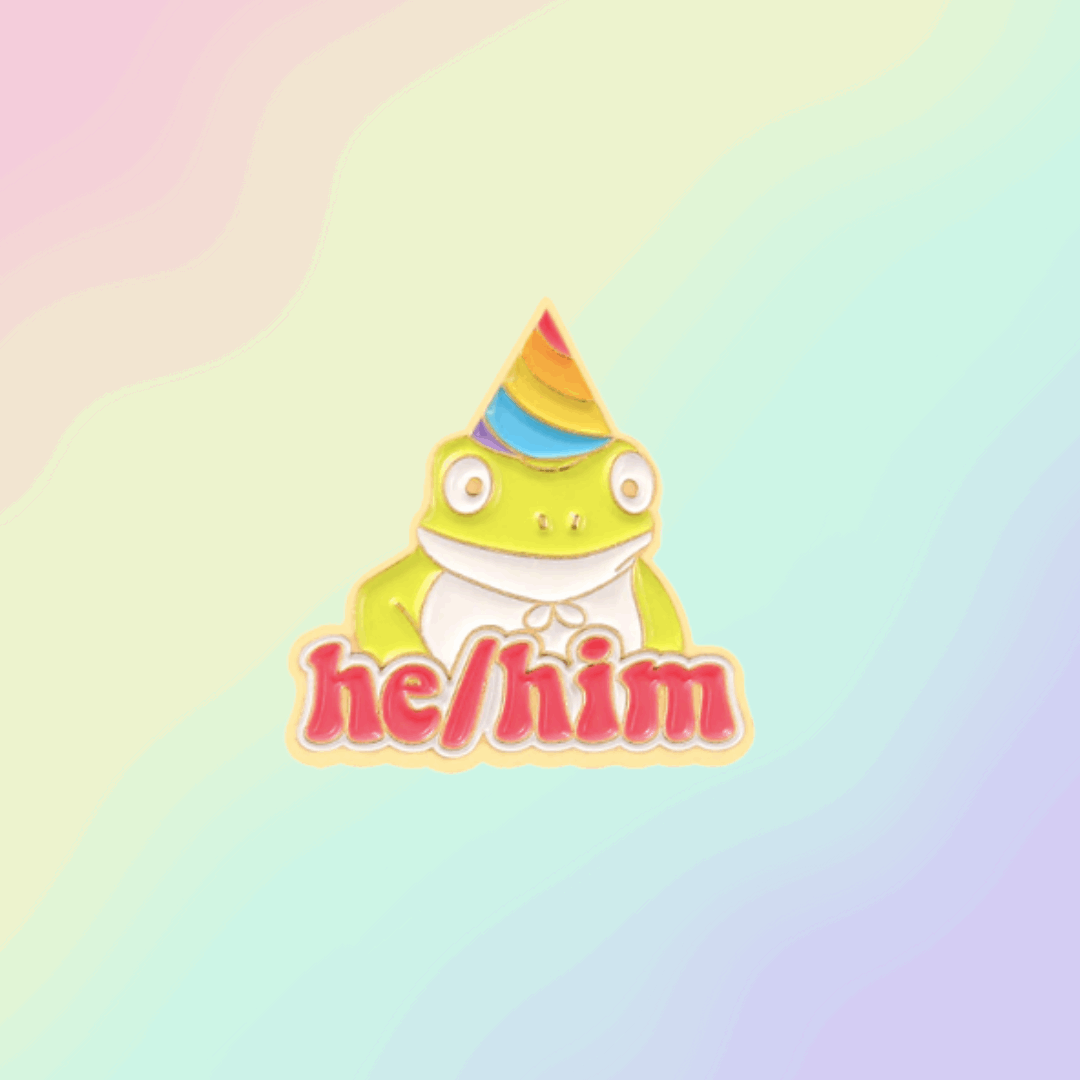 He/Him Pronoun Pin