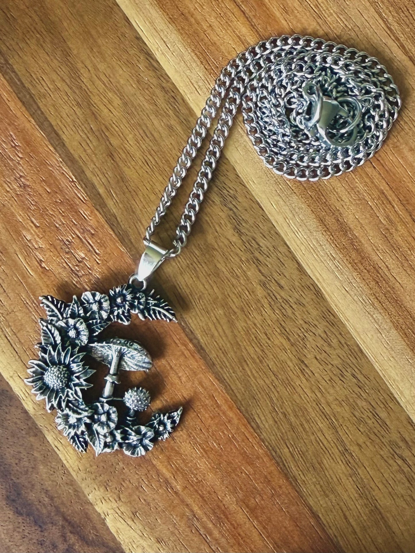 Mushroom Lover Pendant Necklace