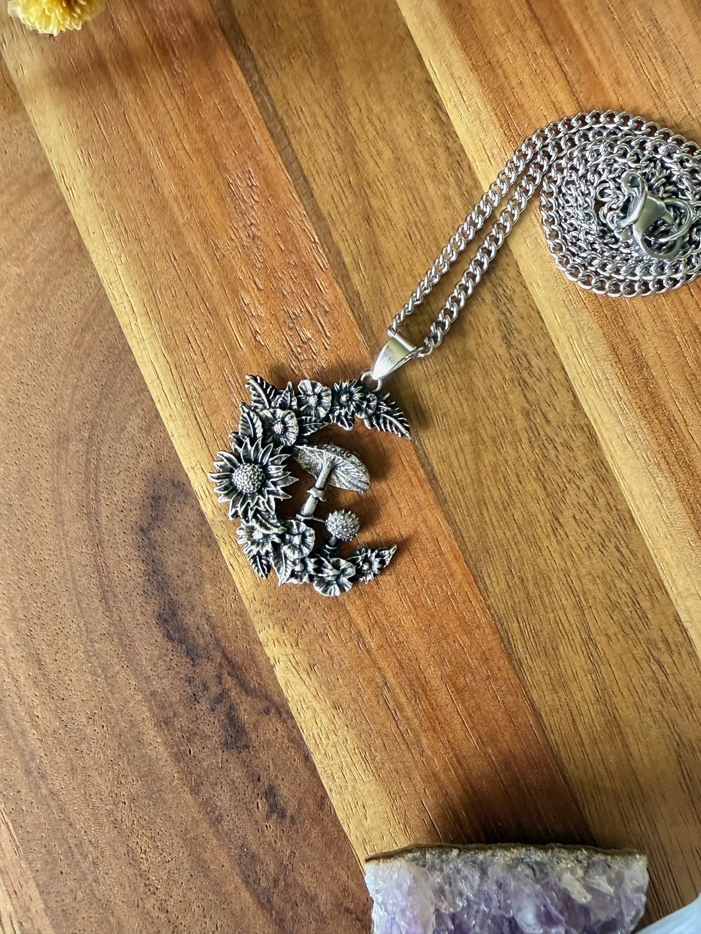 Mushroom Lover Pendant Necklace