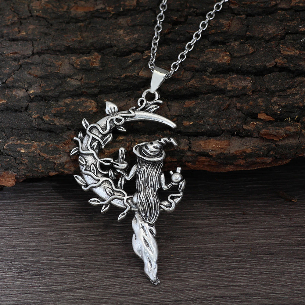 Moon Witch Pendant Necklace
