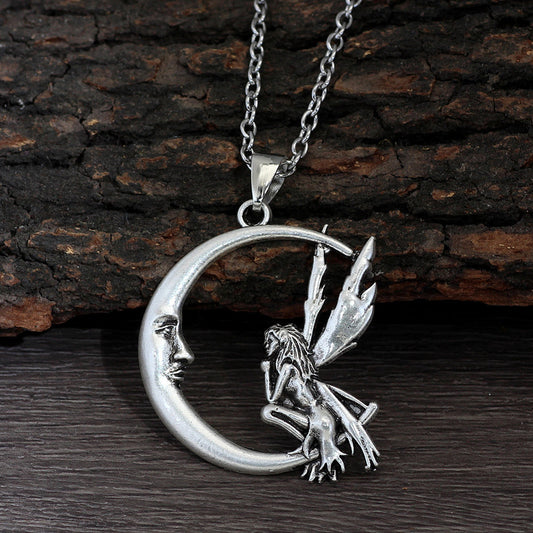 Fairy Perch Pendant Necklace