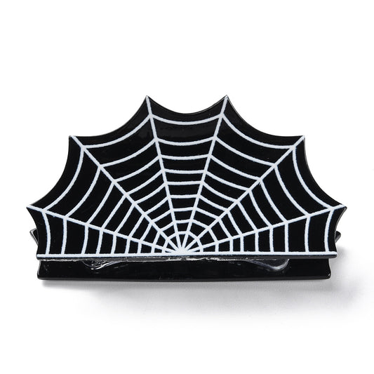 Spider Web Hair Claw Clip