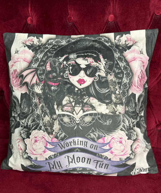 MOONTAN - Rose Demon Cushion Cover