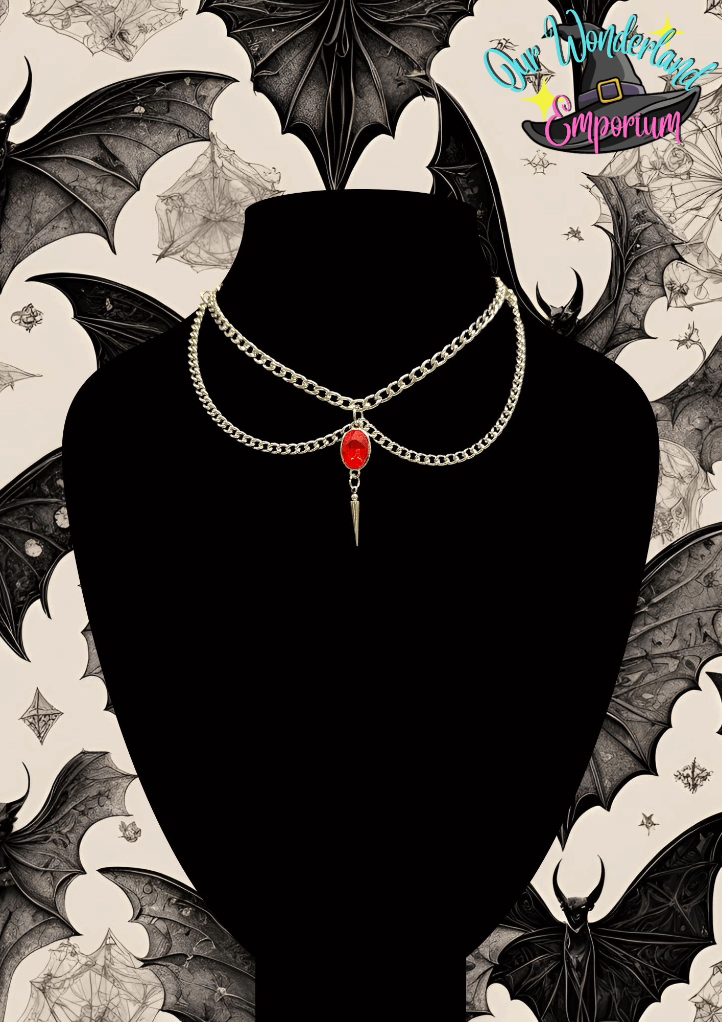 Redrum Choker Chain On Bust