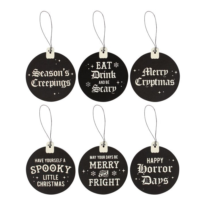 Merry Cryptmas Mini Hanging Signs Display