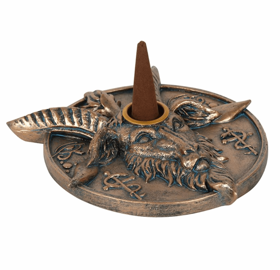 Baphomet Head Incense and Candle Holder