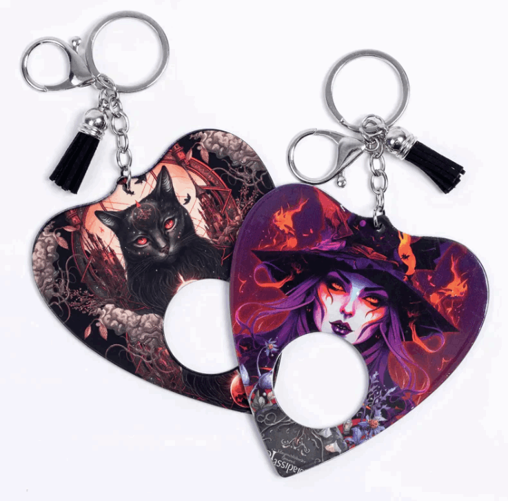 Jumbo Planchette Keychain - WITCHING YOU WELL