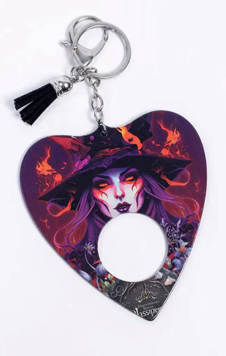 Jumbo Planchette Keychain - WITCHING YOU WELL