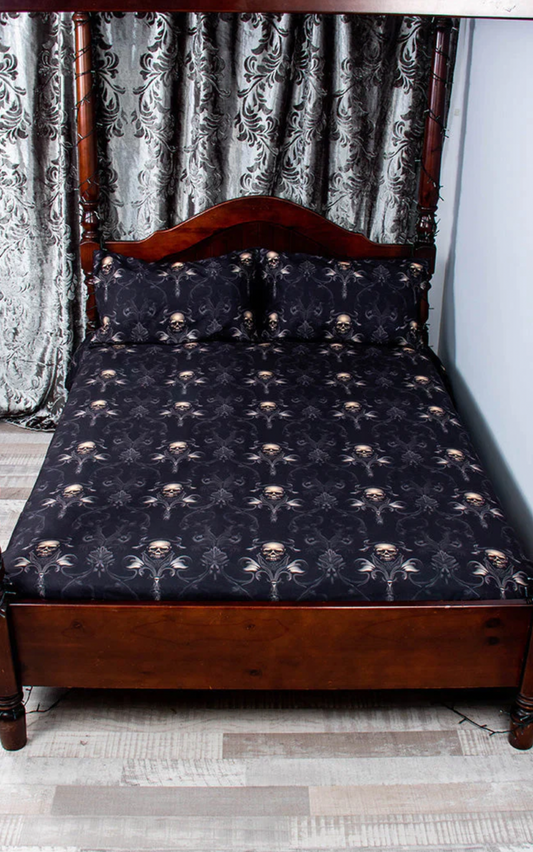 DAMASCUS SKULL Quilt Cover Set & Pillowcases