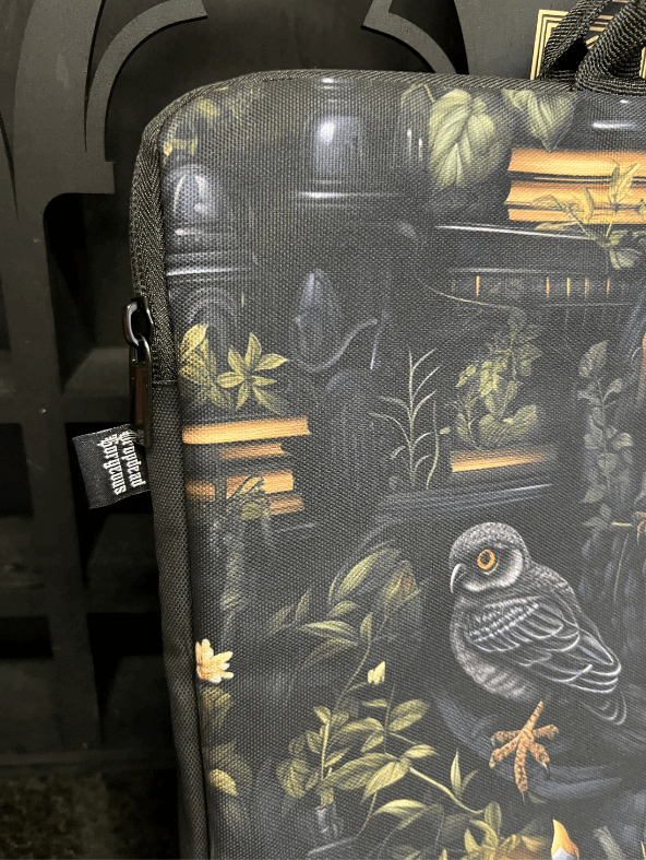 THE DARK LIBRARY - gothic laptop / tech case