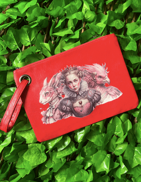 QUEEN OF HEARTS - Clutch purse / bag