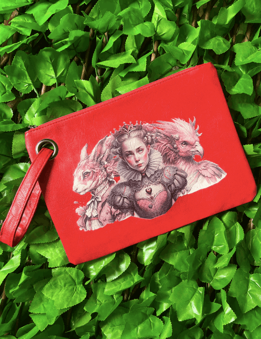QUEEN OF HEARTS - Clutch purse / bag
