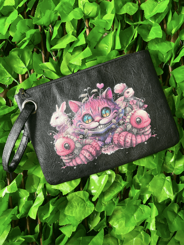 WONDERLAND - CHESHIRE CAT Clutch purse / bag