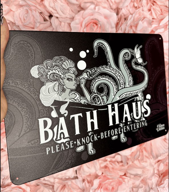 BATH HAUS - Rose Demon Tin Sign