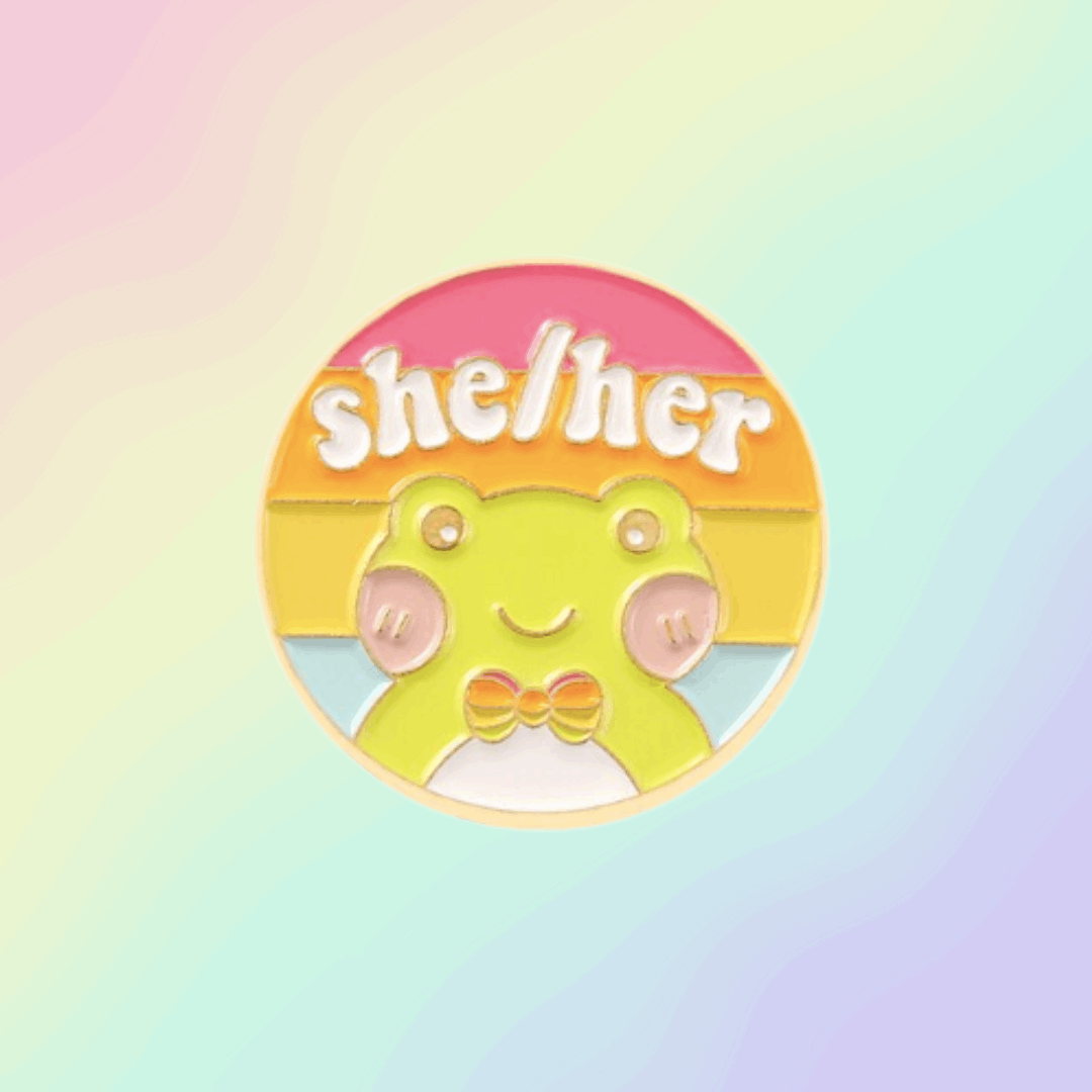She/ Her Pronoun Pin