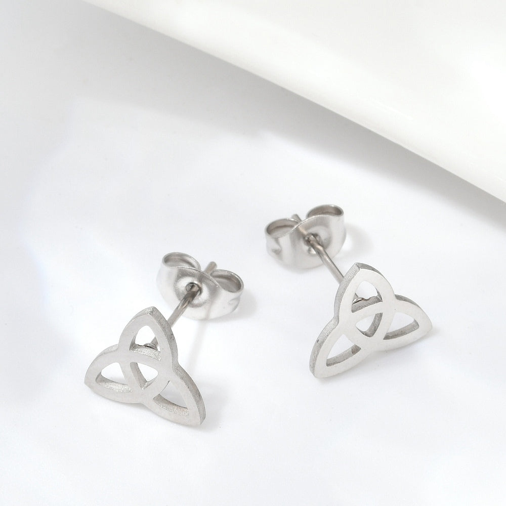 Triquetra Stud Earrings